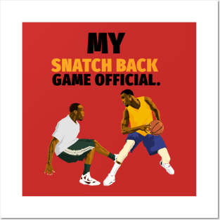 Snatch back basketball shirt Posters and Art